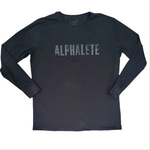 Alphalete Black Long Sleeve T-Shirt Size XL
